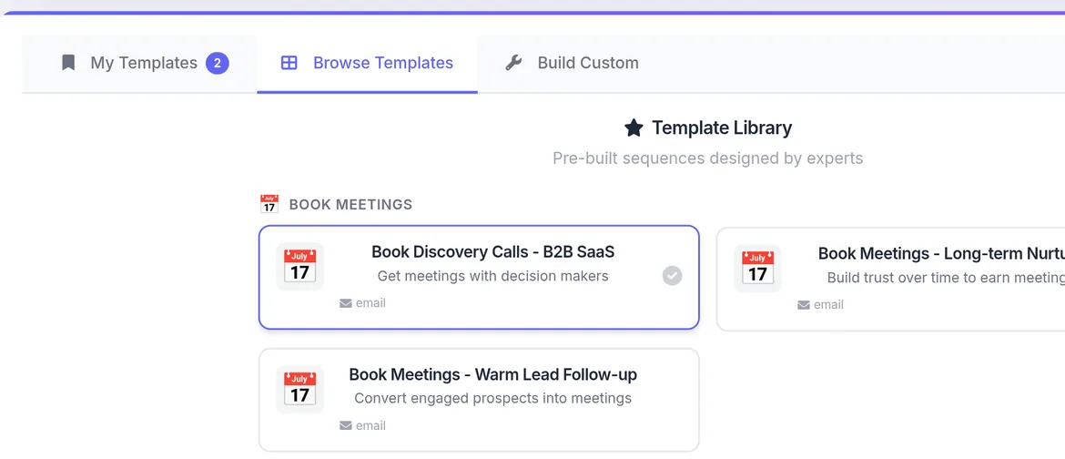 Campaign Type Selection